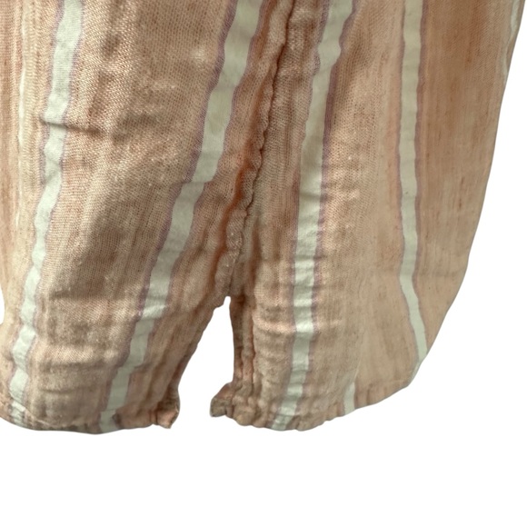 LOFT Plus cotton blend striped pink and white sleeveless top 24/26 - Picture 10 of 12